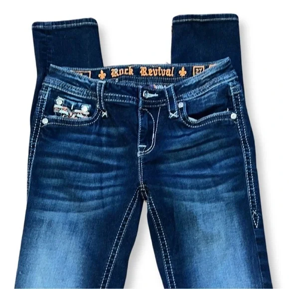 Rock Revival Nicci 27 Dark wash jeans
